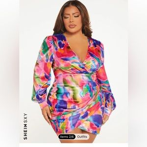 Shein dress never worn. Bought for Vegas. Fits a true size 14